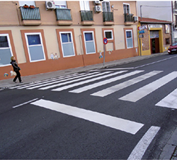 Paso para peatones asociado a la pregunta